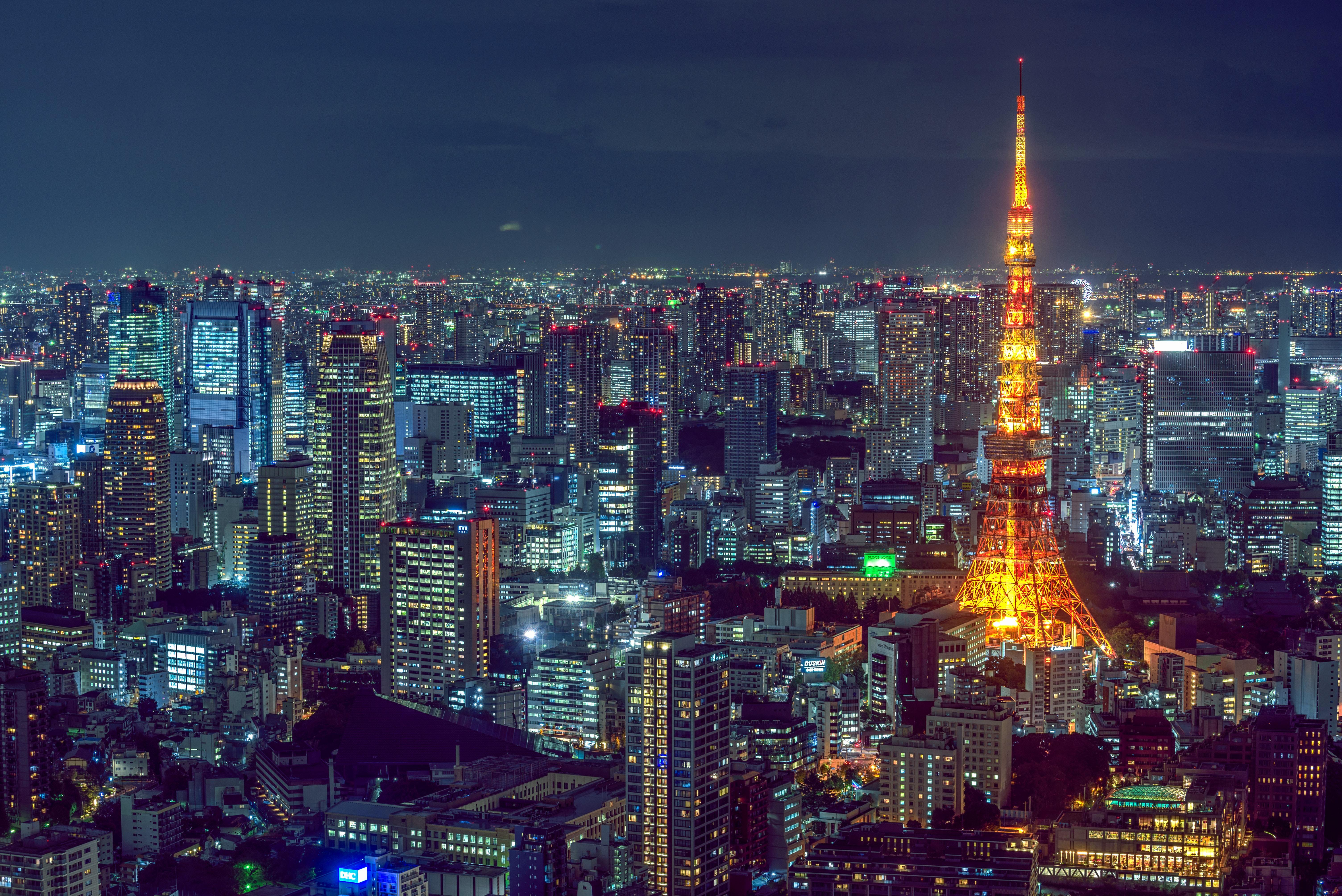 Night skyline of Tokyo