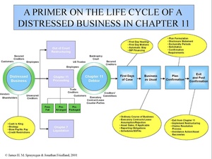 Lifecycle of Distressed Business in Chapter 11 Chart