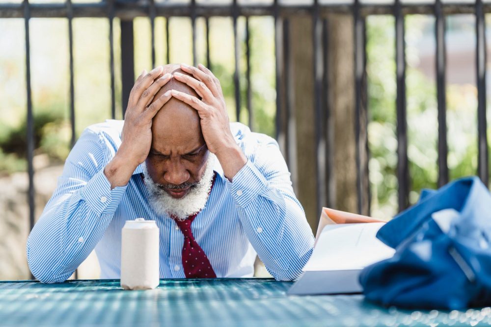 stressed old man filing for bankruptcy subchapter V of chapter 11